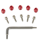 SRAM Disc Brake Hose Fitting Kit   (Includes 5 Threaded Hose barbs, 5 Red Comp Fittings, and 1 T8 TORX)   AVID and SRAM Brakes
