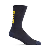 Giro Seasonal Merino Wool Socks   Dark Shark/Spectra Yellow