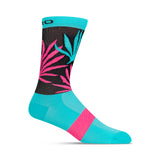 Giro Comp Racer High Rise Socks   Screaming Teal/Neon Pink