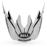 Bell Full 10 Visor   Fasthouse Matte/Gloss White/Black